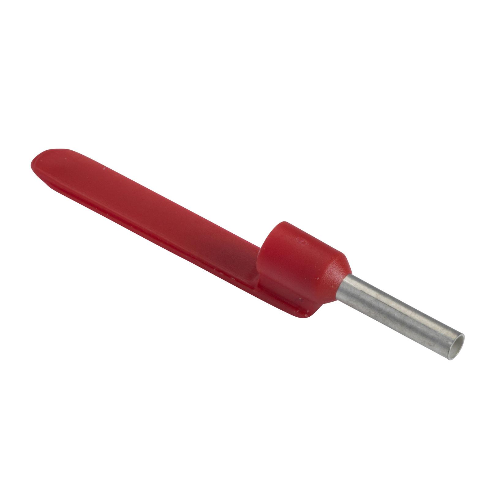 Cable end, Linergy TR cable ends, Single conductor, red, 1mm², medium size, markable, 10 sets of 100