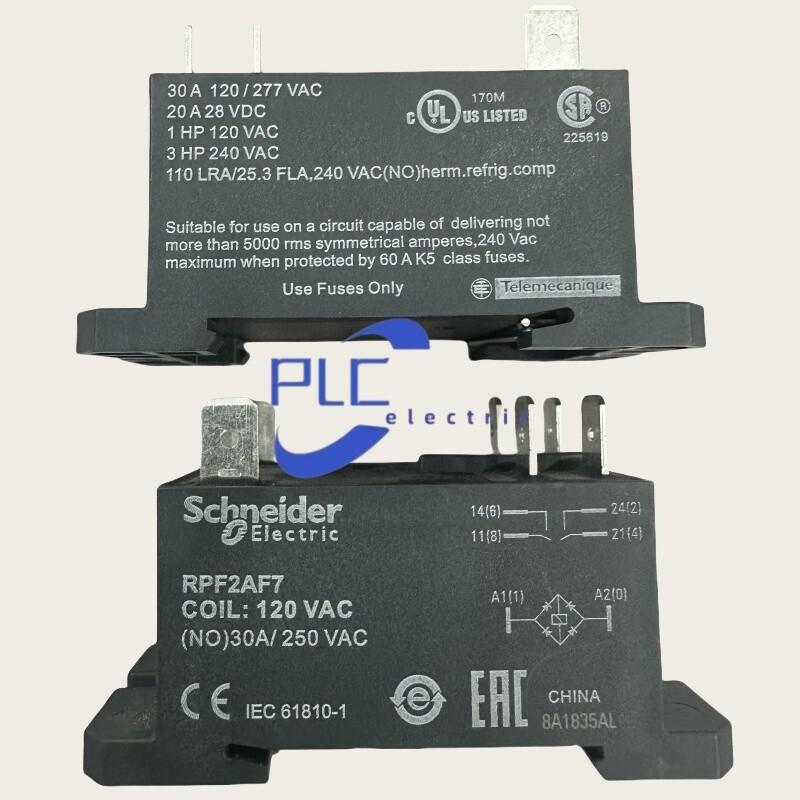 power relay, Harmony electromechanical relays, DIN rail or panel mount relay, 30A, 2NO, 120V AC