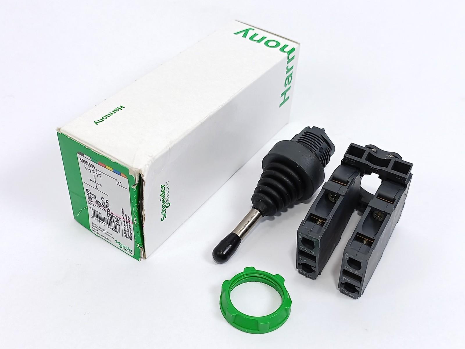 Joystick controller, Harmony XB5, 22mm, 4 direction, spring return, 1NO per direction