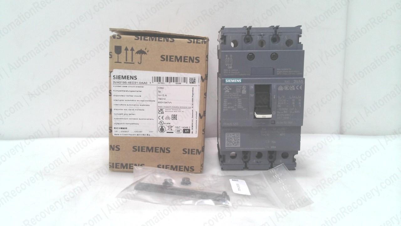 BRKR 3VA51 3P 15A 25KA FTFM