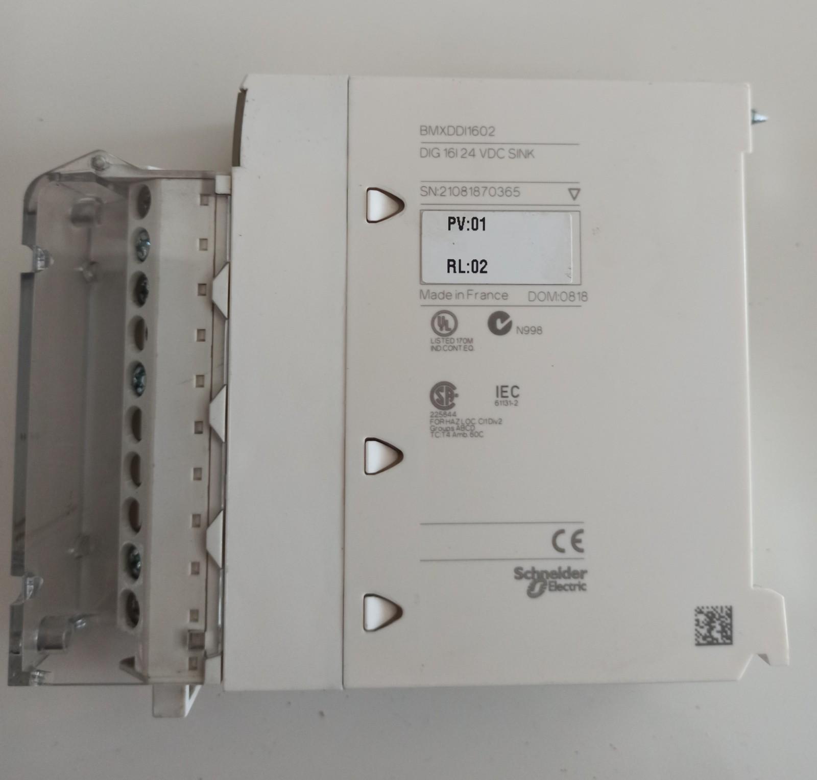 Discrete input module, M340, 16 Inputs, 24 VDC sink