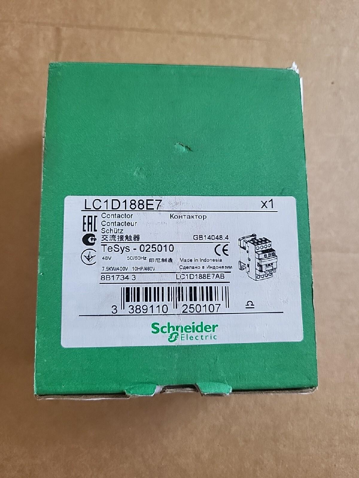 IEC contactor, TeSys Deca, nonreversing, 32A resistive, 4 pole, 2 NO and 2 NC, 48VAC 50/60Hz coil, open style