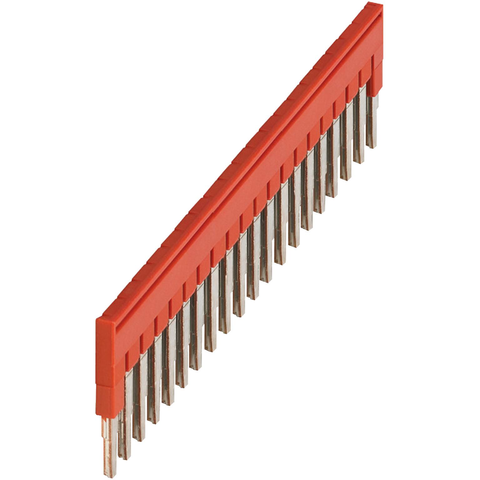 Plug-in bridge, Linergy TR, 20 points, for 2.5mm² terminal blocks, red, 20 way, set of 10