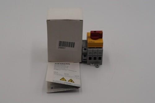 Main switch 3-pole Rated
