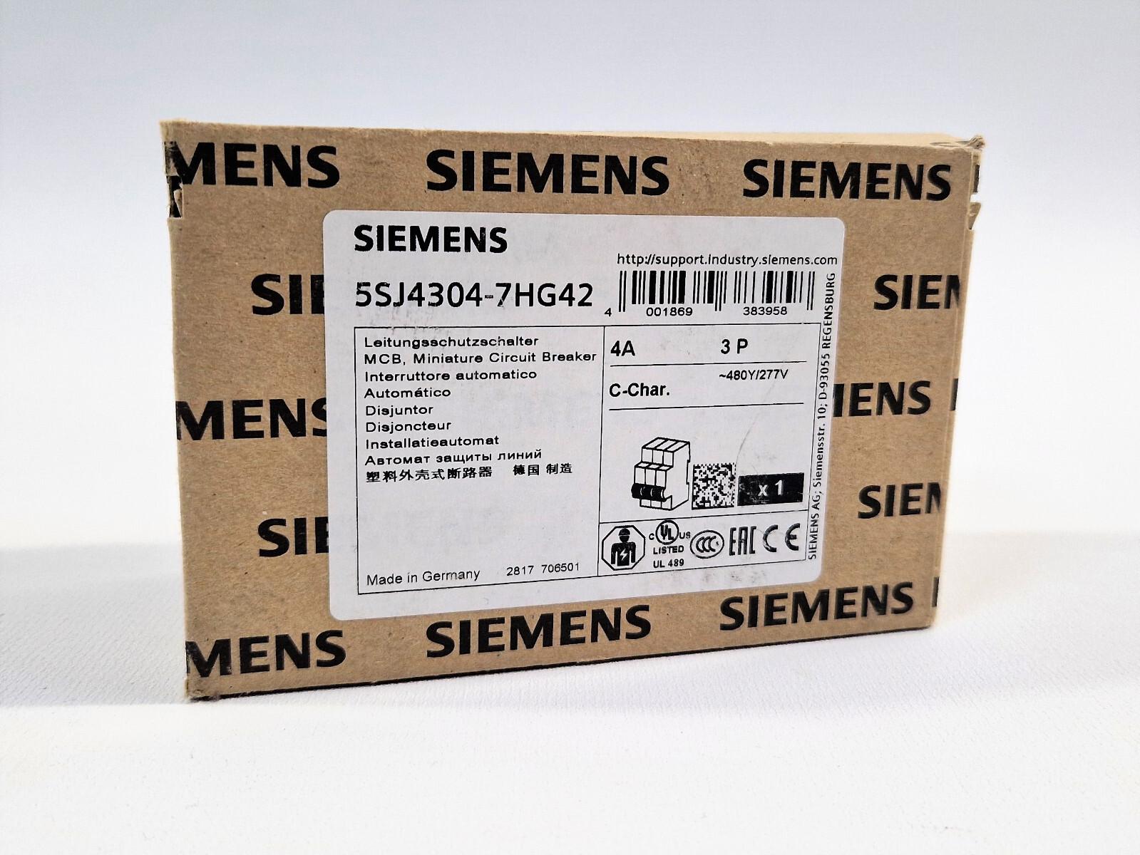 MCB 5SJ4 3P 480/277 4A 10K C-TRIP