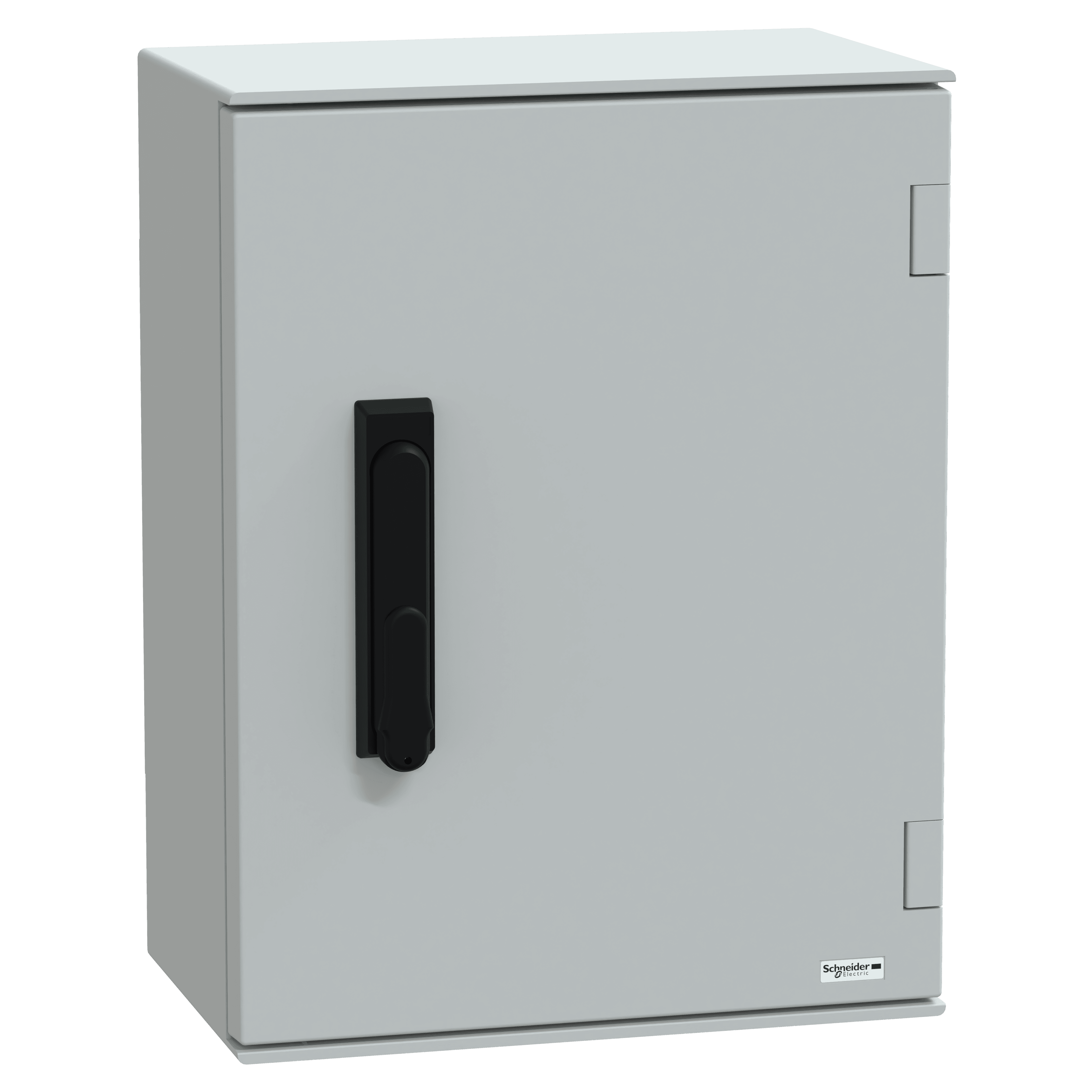 Wall mounted polyester enclosure, Thalassa PLM, plain door, with handle, 430x330x200mm, IP66, IK10, RAL 7035