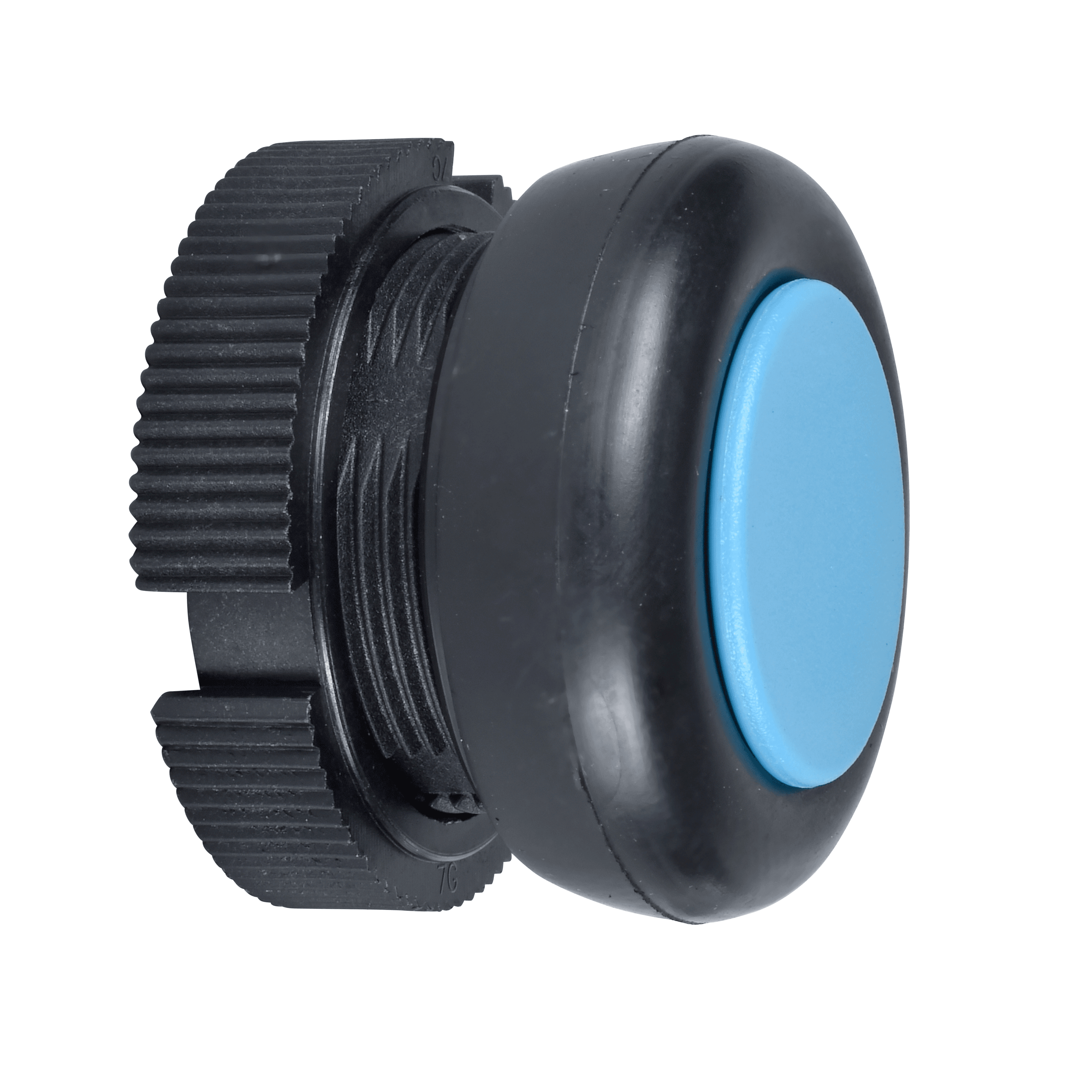 Head for push button, Harmony XAC, plastic, blue, booted, spring return