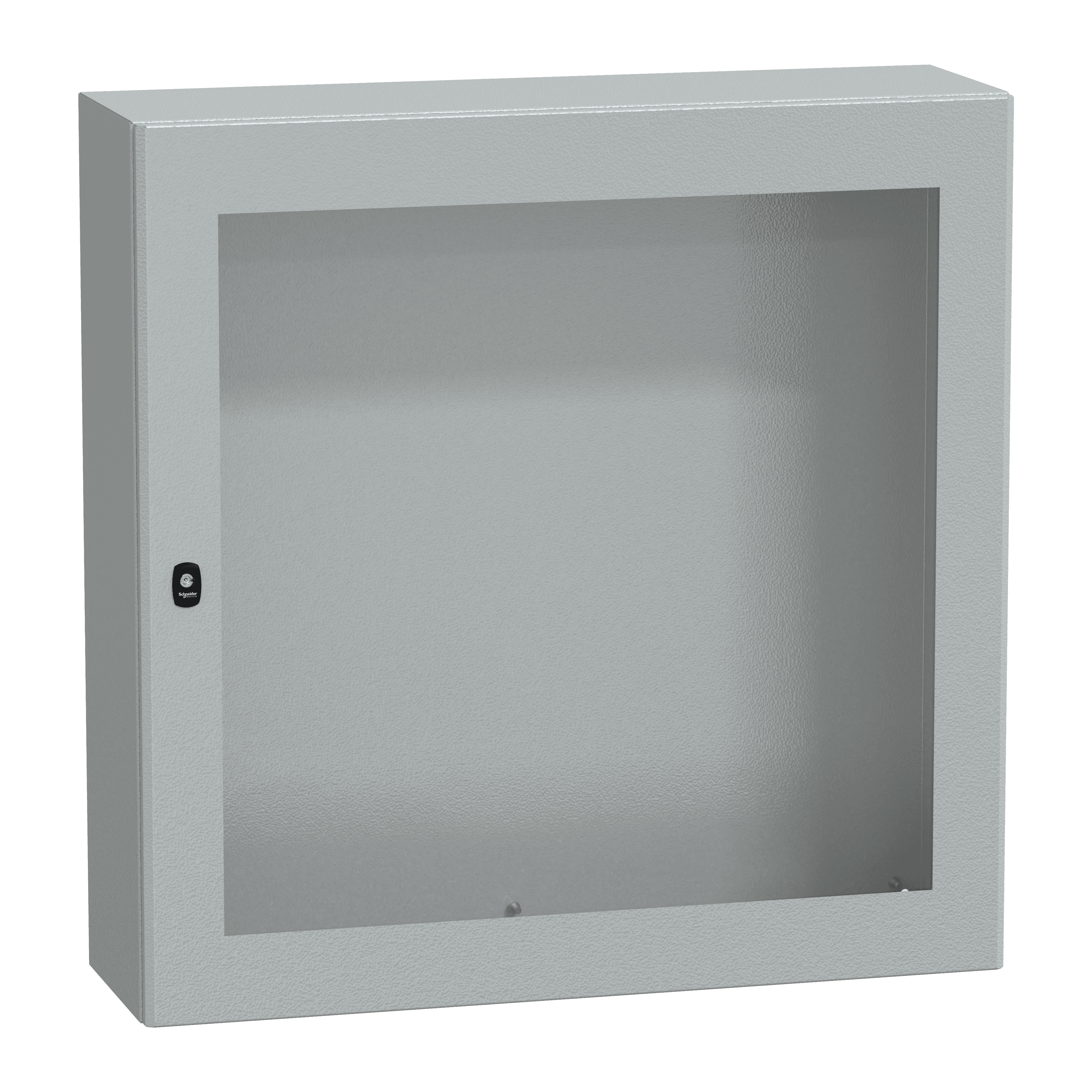 Wall mounted steel enclosure, Spacial S3D, transparent door, without mounting plate, 1000x1000x300mm, IP66, IK08