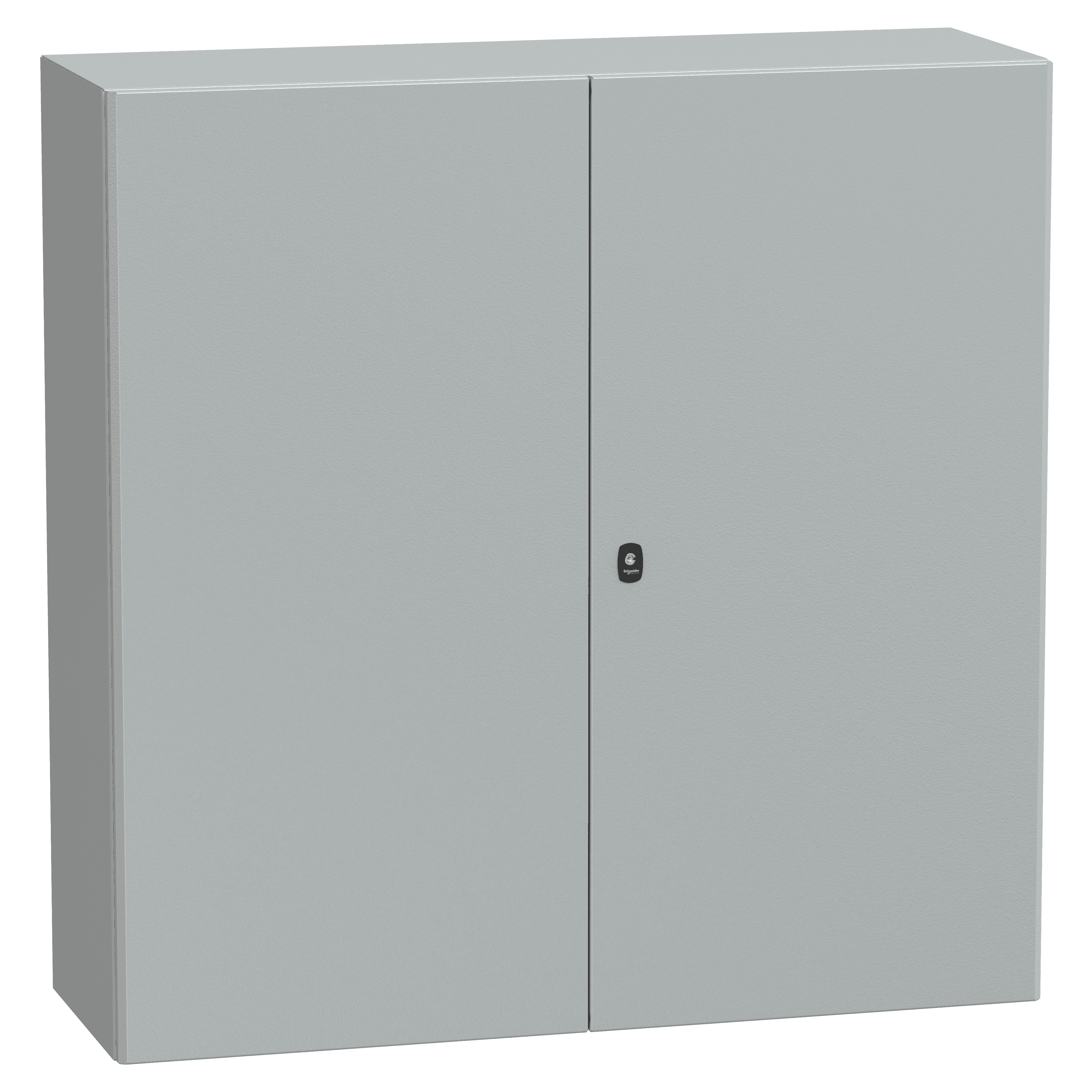 Wall mounted steel enclosure, Spacial S3D, double plain door, without mounting plate, 1200x1200x400mm, IP55, IK10