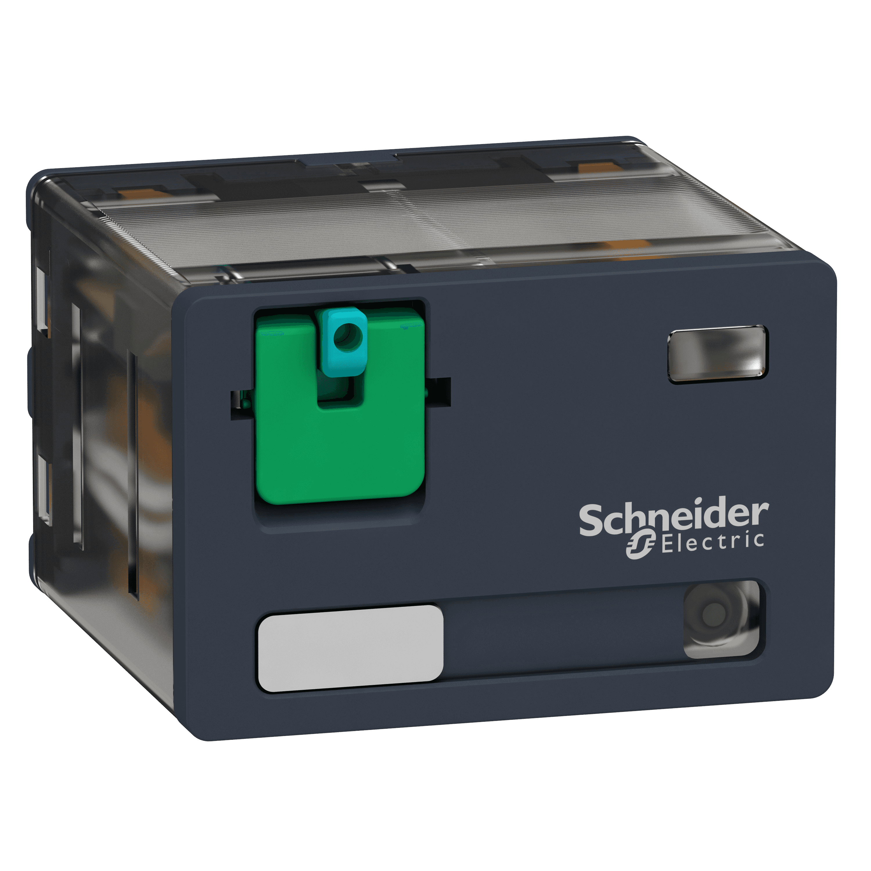 plug-in relay, Harmony electromechanical relays, 15A, 4CO, with LED, lockable test button, 110V DC