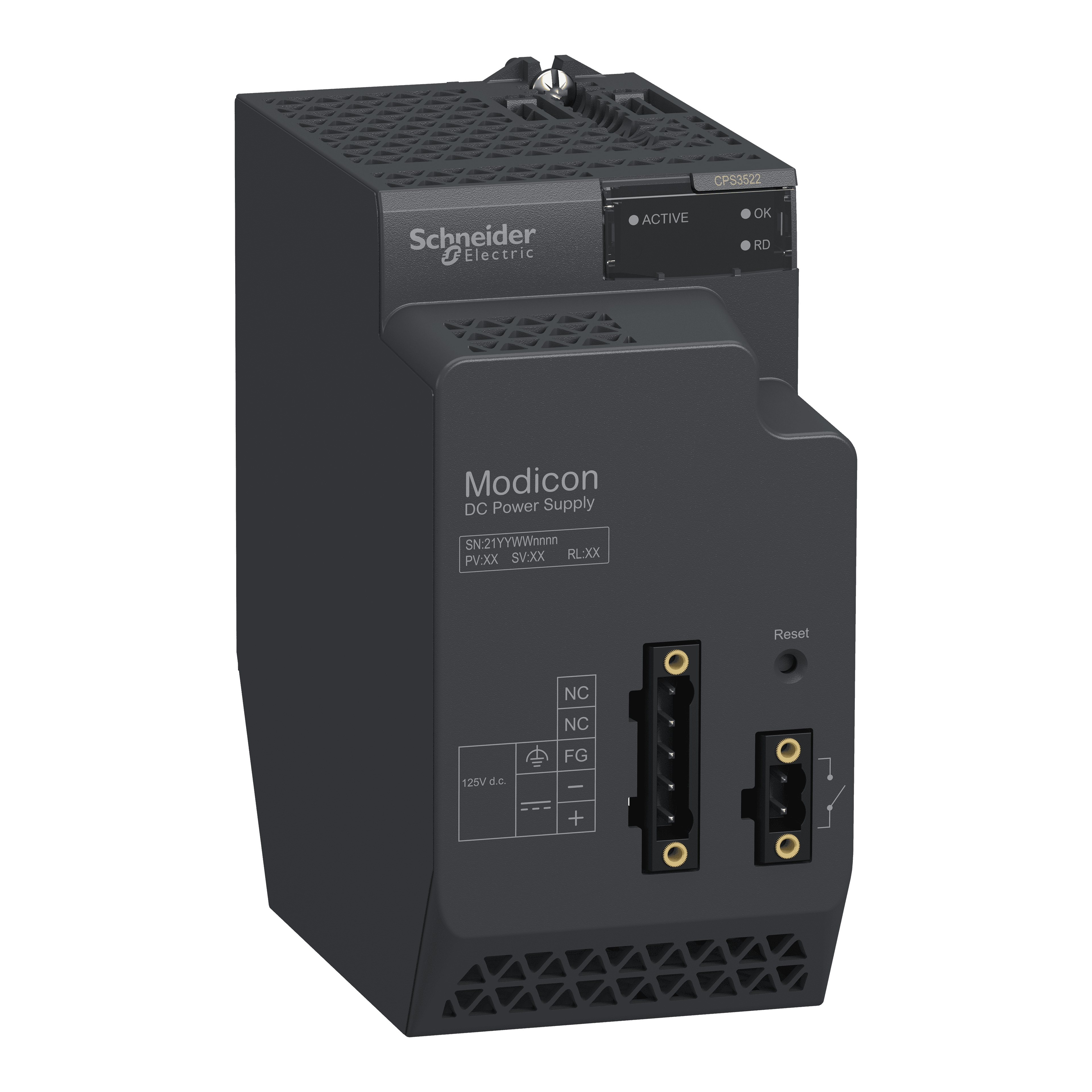 redundant power supply module, Modicon X80, 125V DC