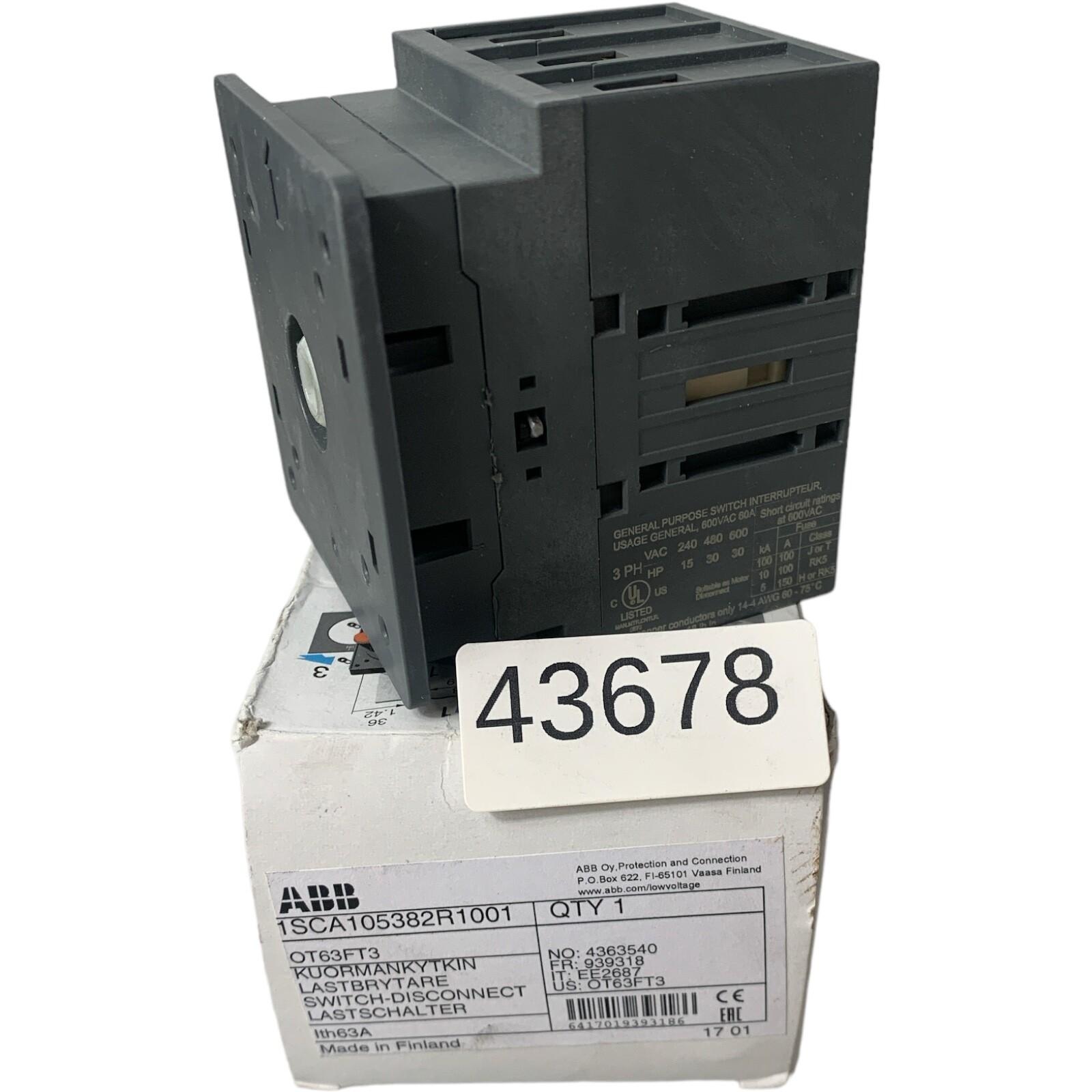 OT63FT3 SWITCH-DISCONNECTOR