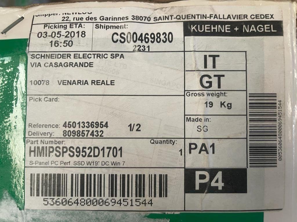HMIPSPS952D1701, S-Panel Perf. SSD W19" DC Win