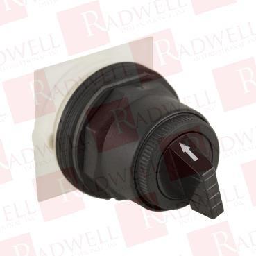 Selector switch head, Harmony 9001SK, plastic, standard handle, black, 30mm, 4 positions, stay put