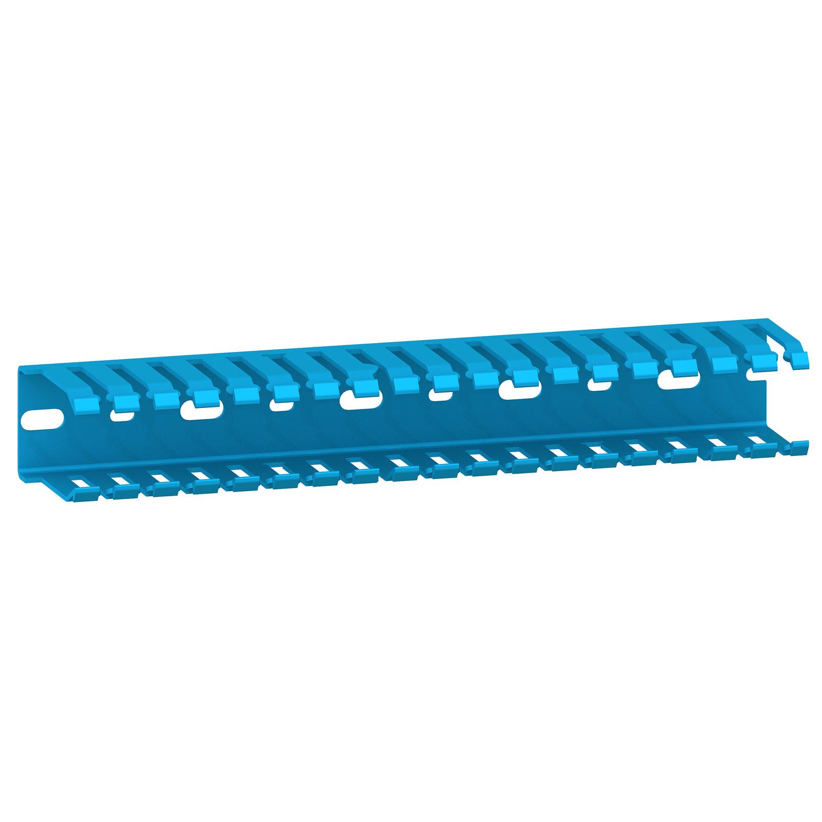 Cable duct - 55 x 60 mm - without cover - blue