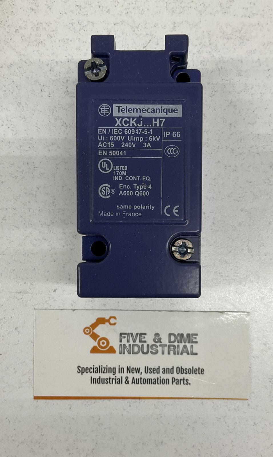 Limit switch body, Limit switches XC Standard, ZCKJ, plug in, w/o display, 1C/O, snap action, 1/2"NPT