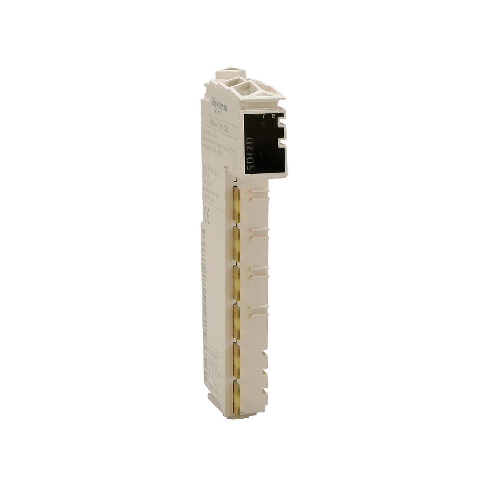 discrete input module, Modicon TM5, 4 DI, 24V DC sink, 3 wires