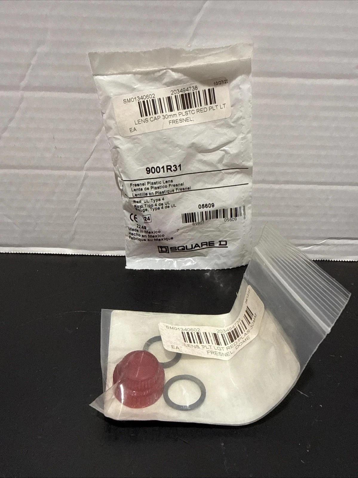 30mm Push Button, Types K or SK, pilot light lens, plastic fresnel, red