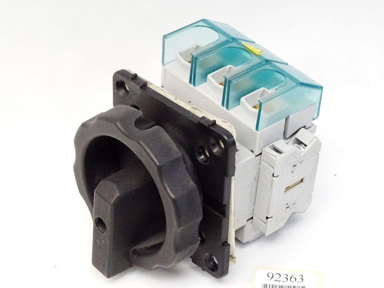 DISC SW 125A ROT HDL 4HOLE BLK 3P AUX