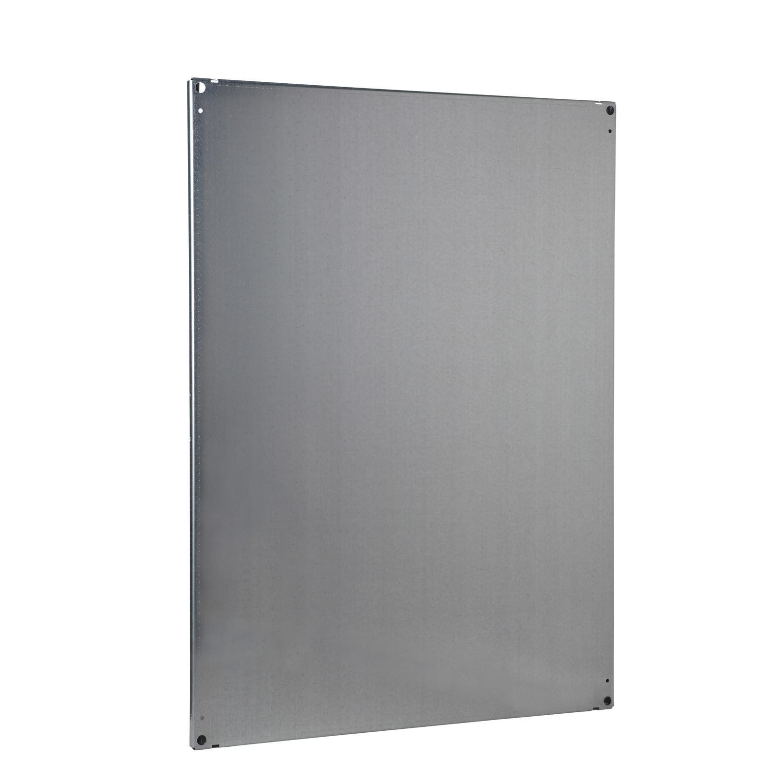 Plain mounting plate, PanelSeT SFN, Spacial SF, Spacial SM, for electrical enclosure H1200 W800mm, galvanized steel