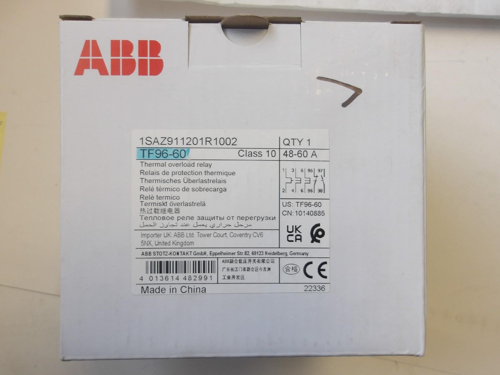 TF96-60 Thermal Overload Relay 48 ... 60 A