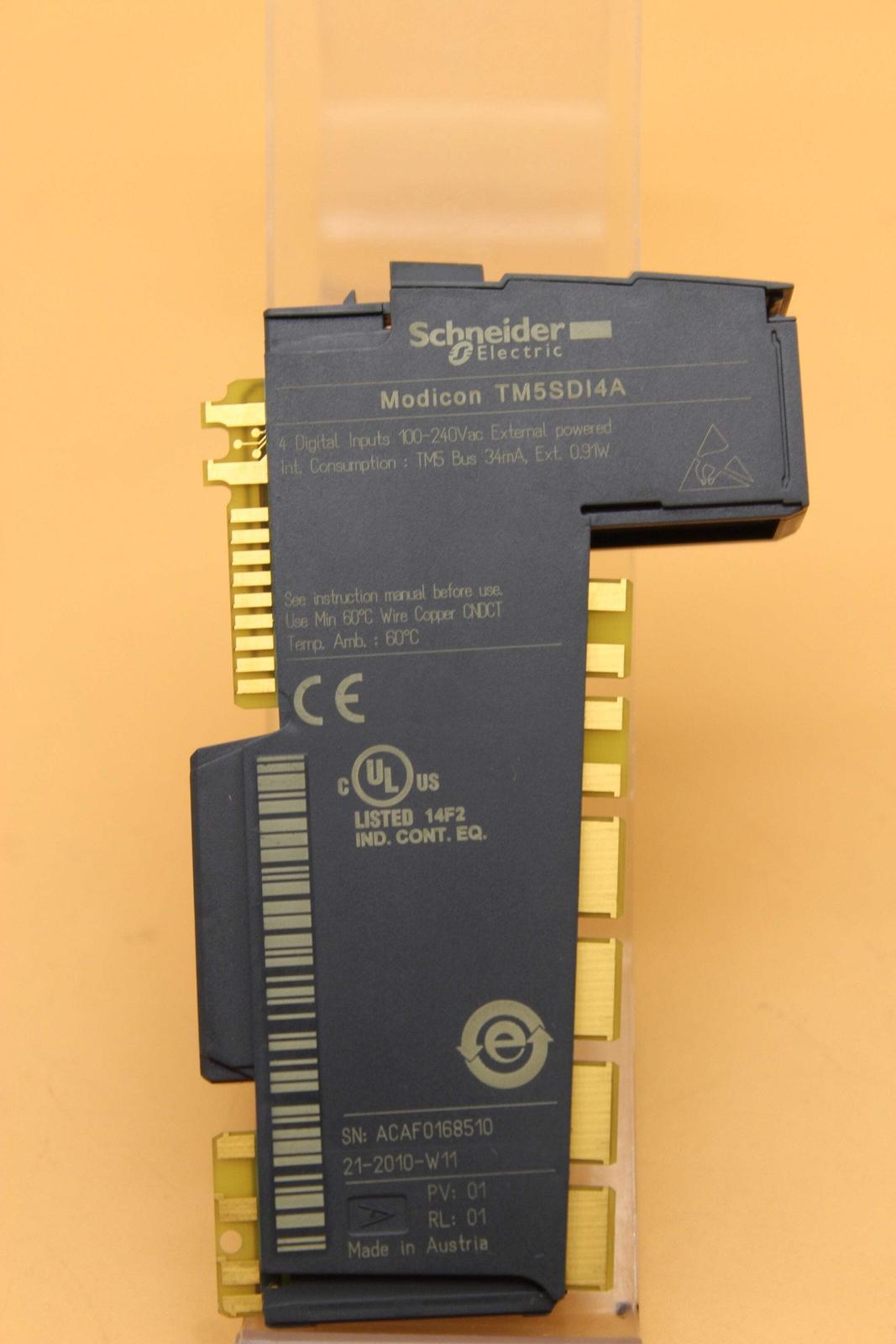 Discrete input module, Modicon TM5, digital 4I, 100 to 240 V AC, 2 wires