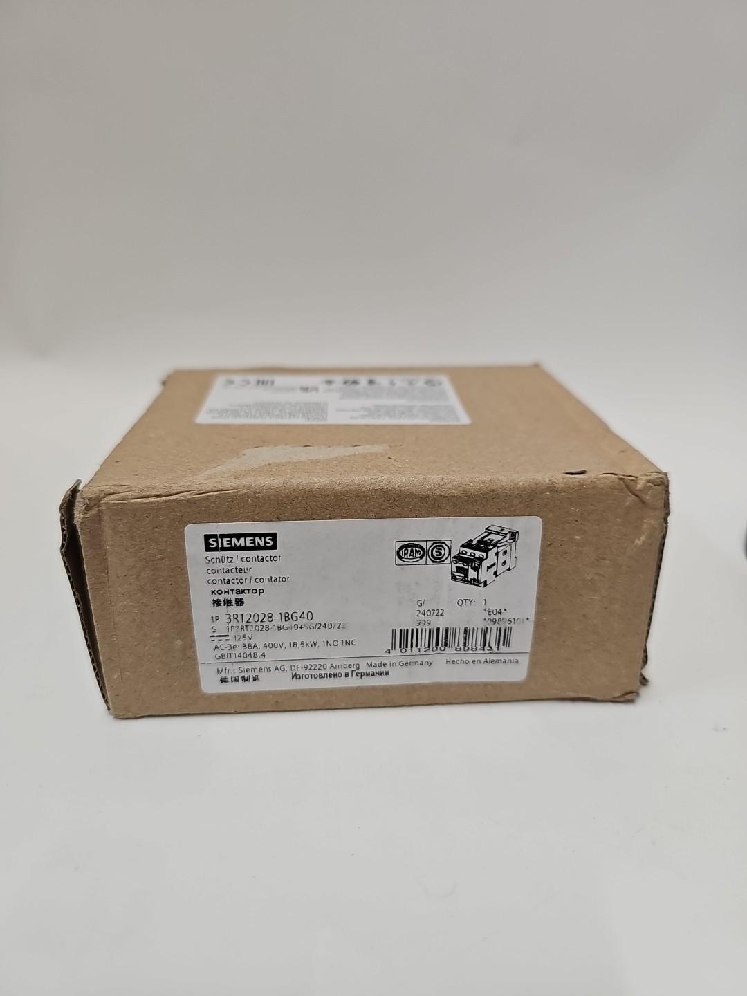 CONTACTOR S0 38A 125VDC 1NO/1NC SCRW
