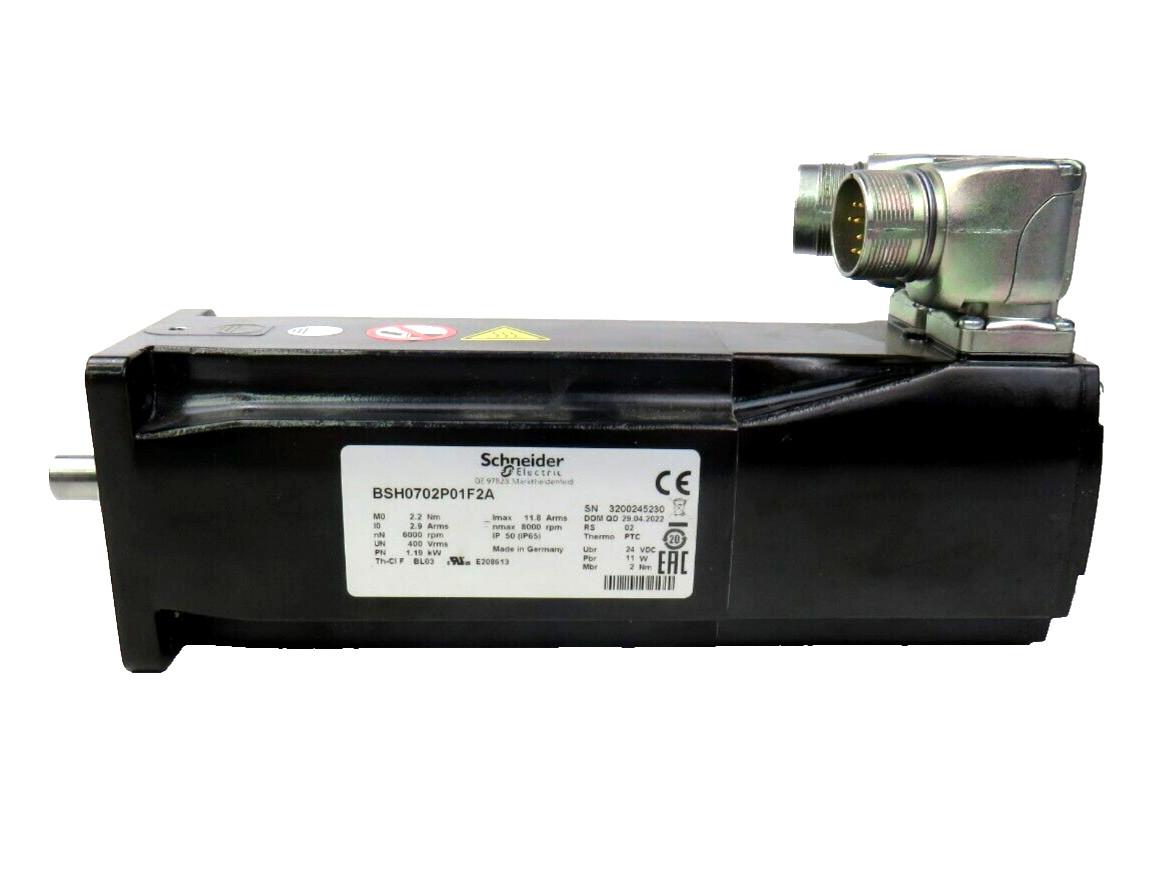 AC servo motor BSH, Lexium 05, 2.12N.m, 6000rpm, untapped shaft, with brake, IP50