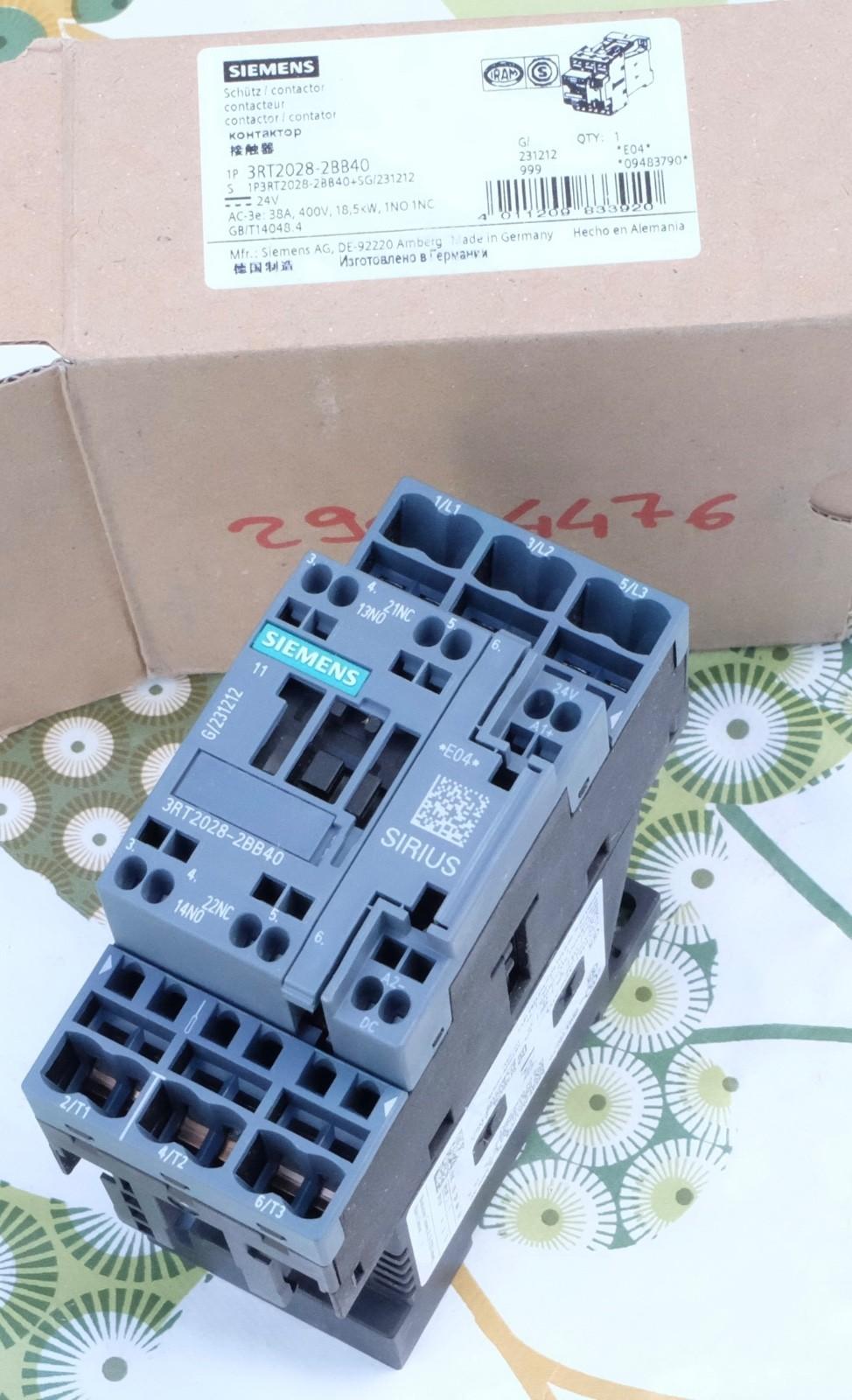 CONTACTOR S0 38A 24VDC 1NO/1NC SPRG