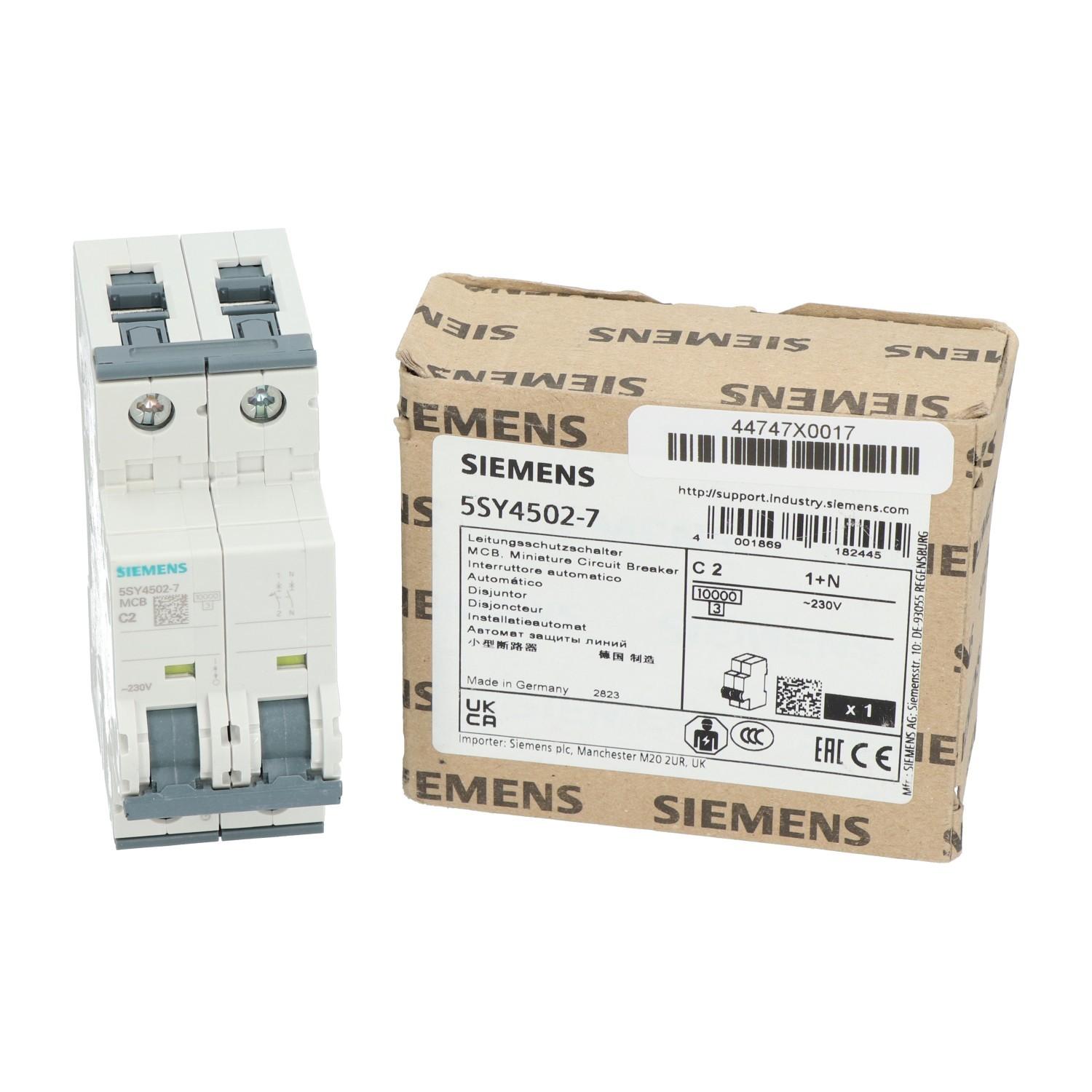 SUP PTOR 5SY4 1P+N 240V 2A 7.5K C-TRIP
