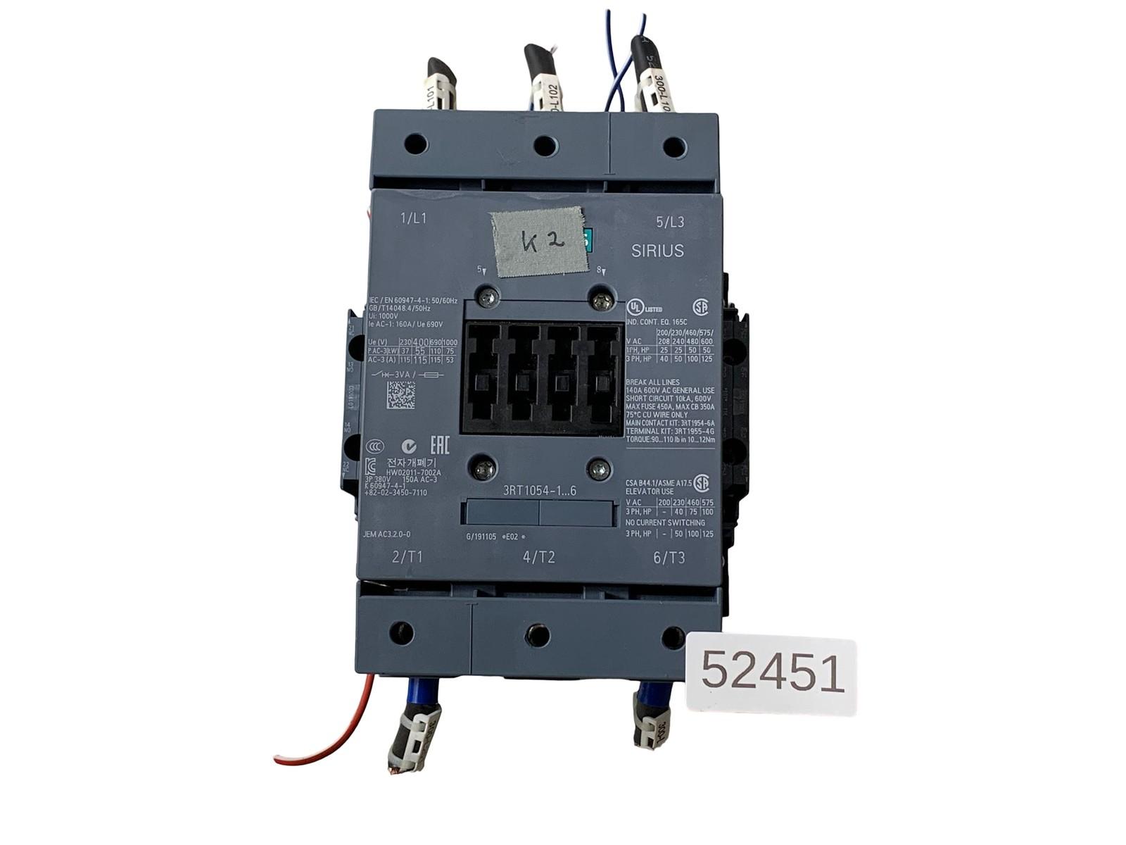 CONTACTOR S6 115A 23-26VUC 3P BX TERM