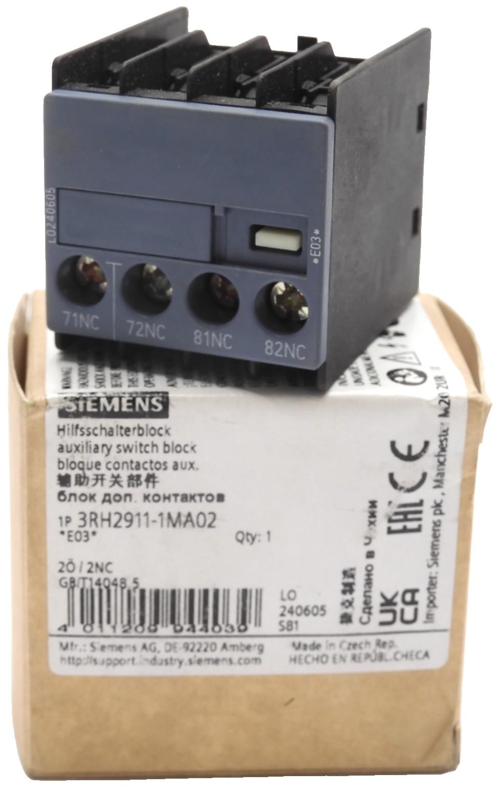 AUX. SWITCH BLOCK. 2NC