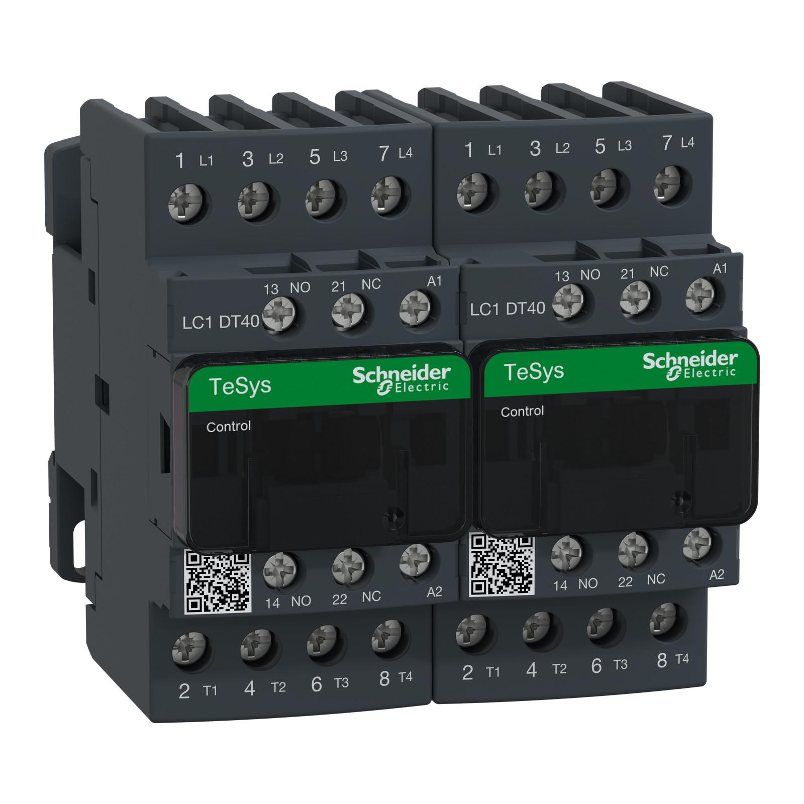 TeSys Deca changeover contactor - 4P(4 NO) - AC-1 - <= 440 V 40 A - 230 V AC coil