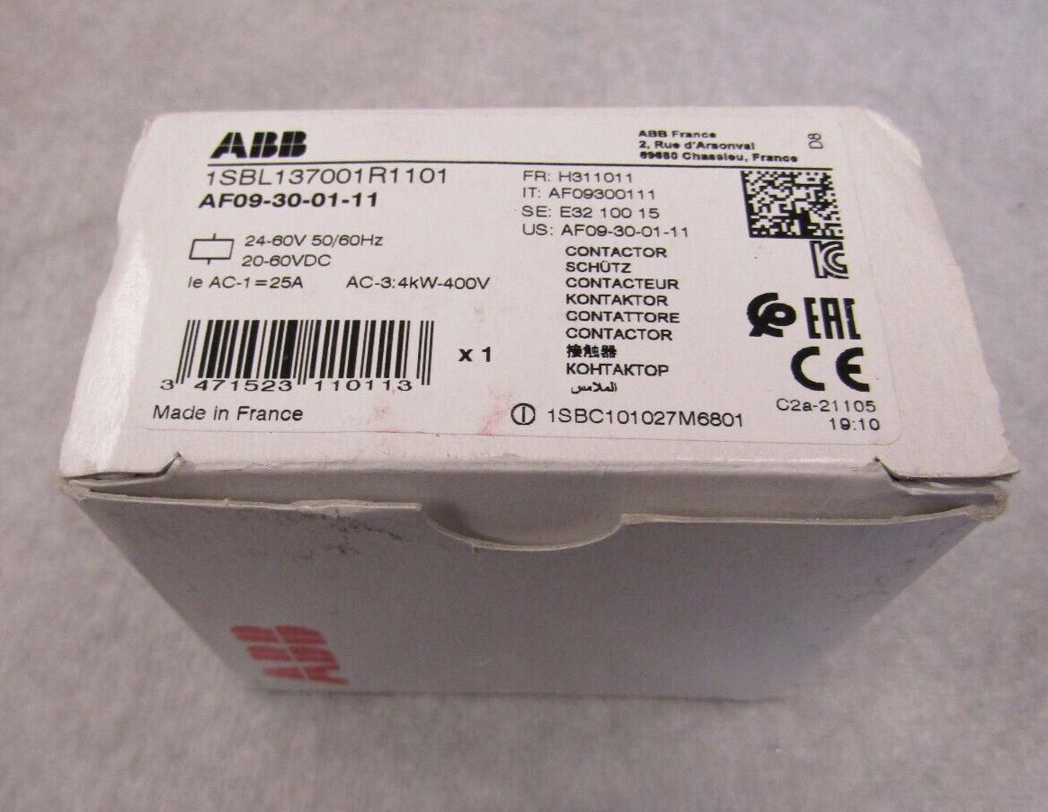 AF09-30-01-11 24-60V50/60HZ 20-60VDC Contactor