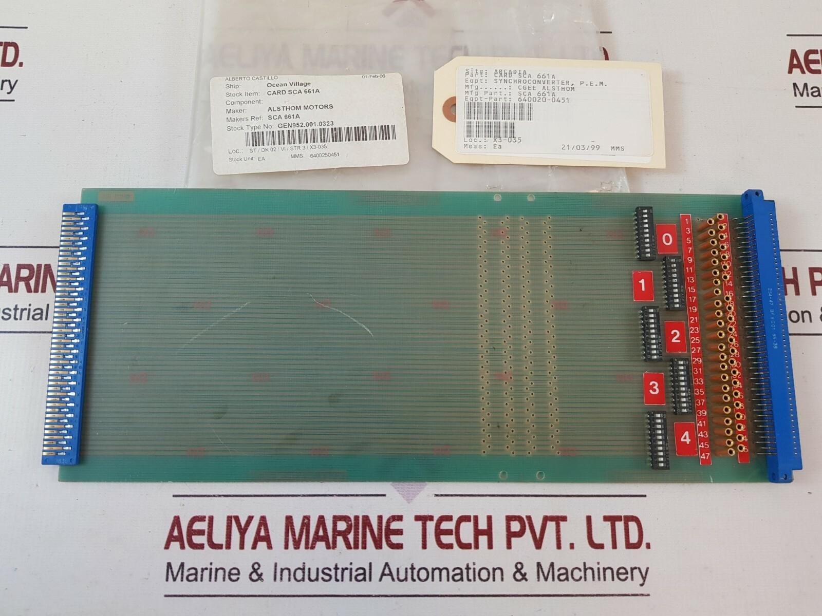 SCL661A 50-724661a Card SCA 661A
