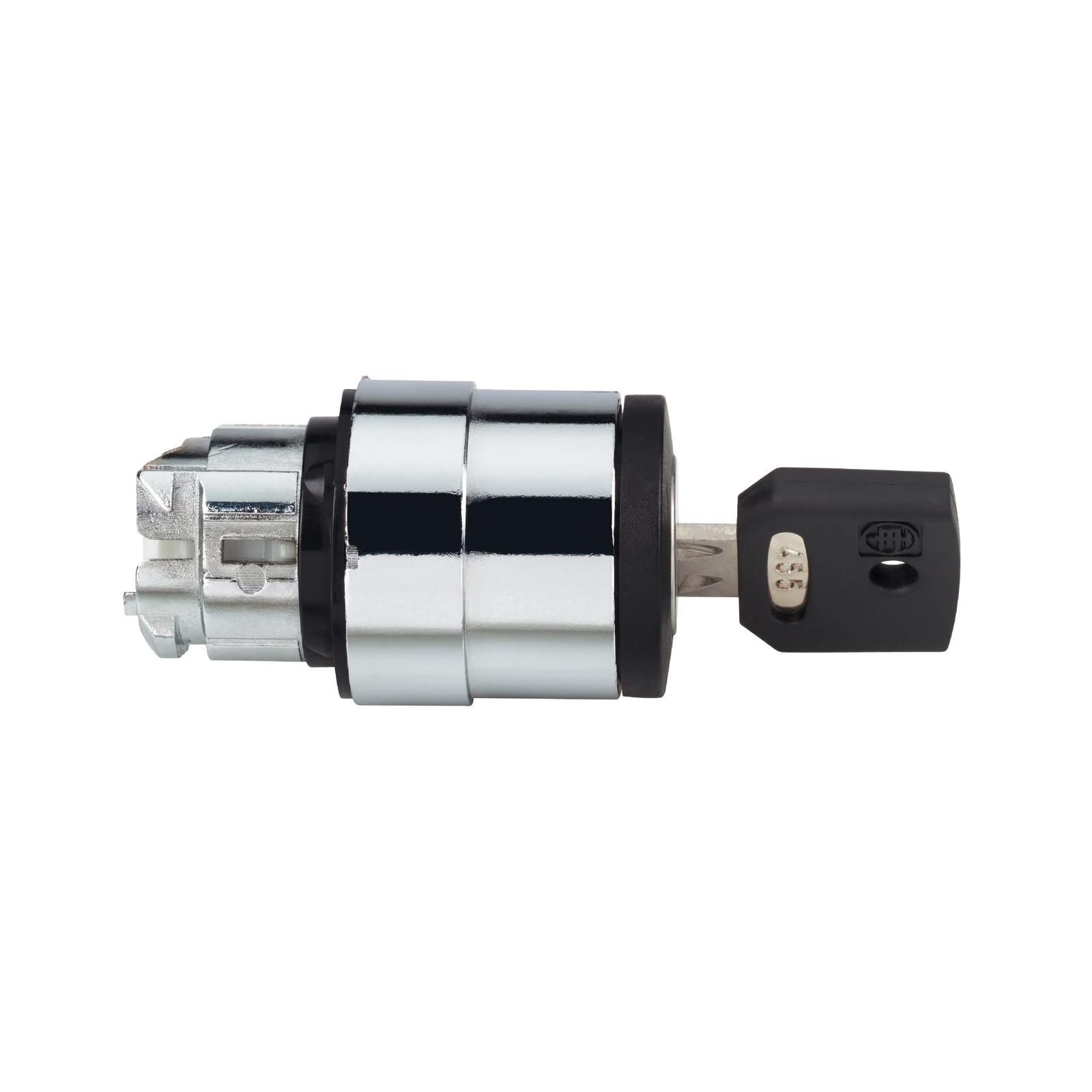 Head for key selector switch, Harmony XB4, Ø22 mm 3 position stay put 4 multichips