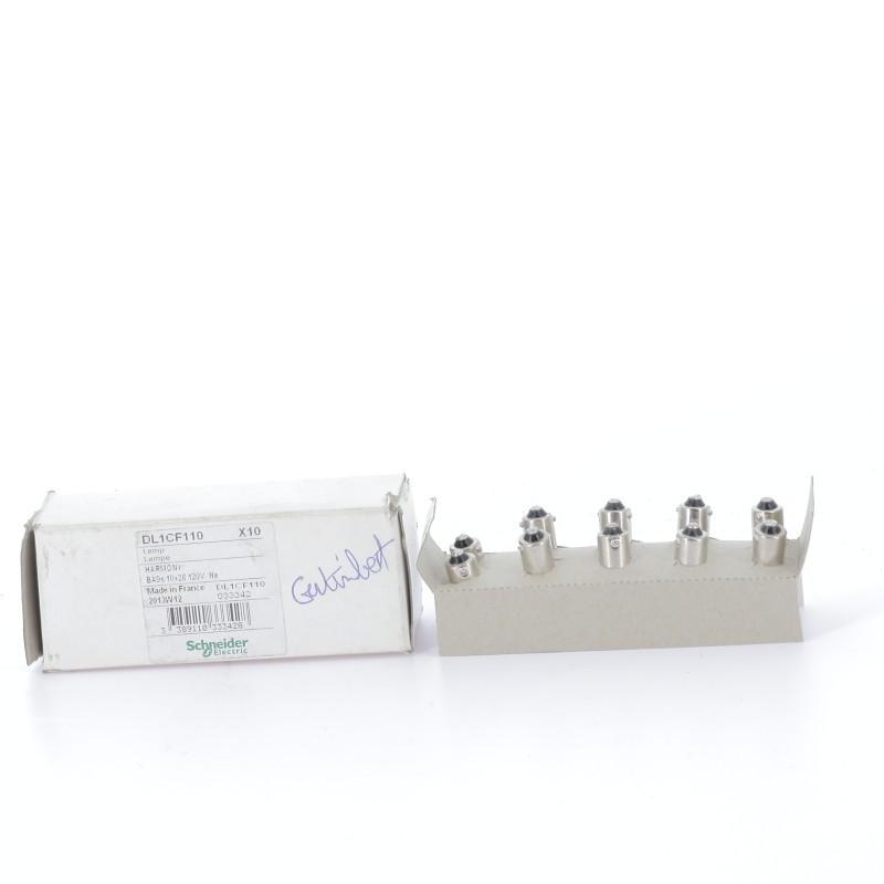 Neon bulb, Harmony XB4, BA9s, clear, 2.6W, 120V AC