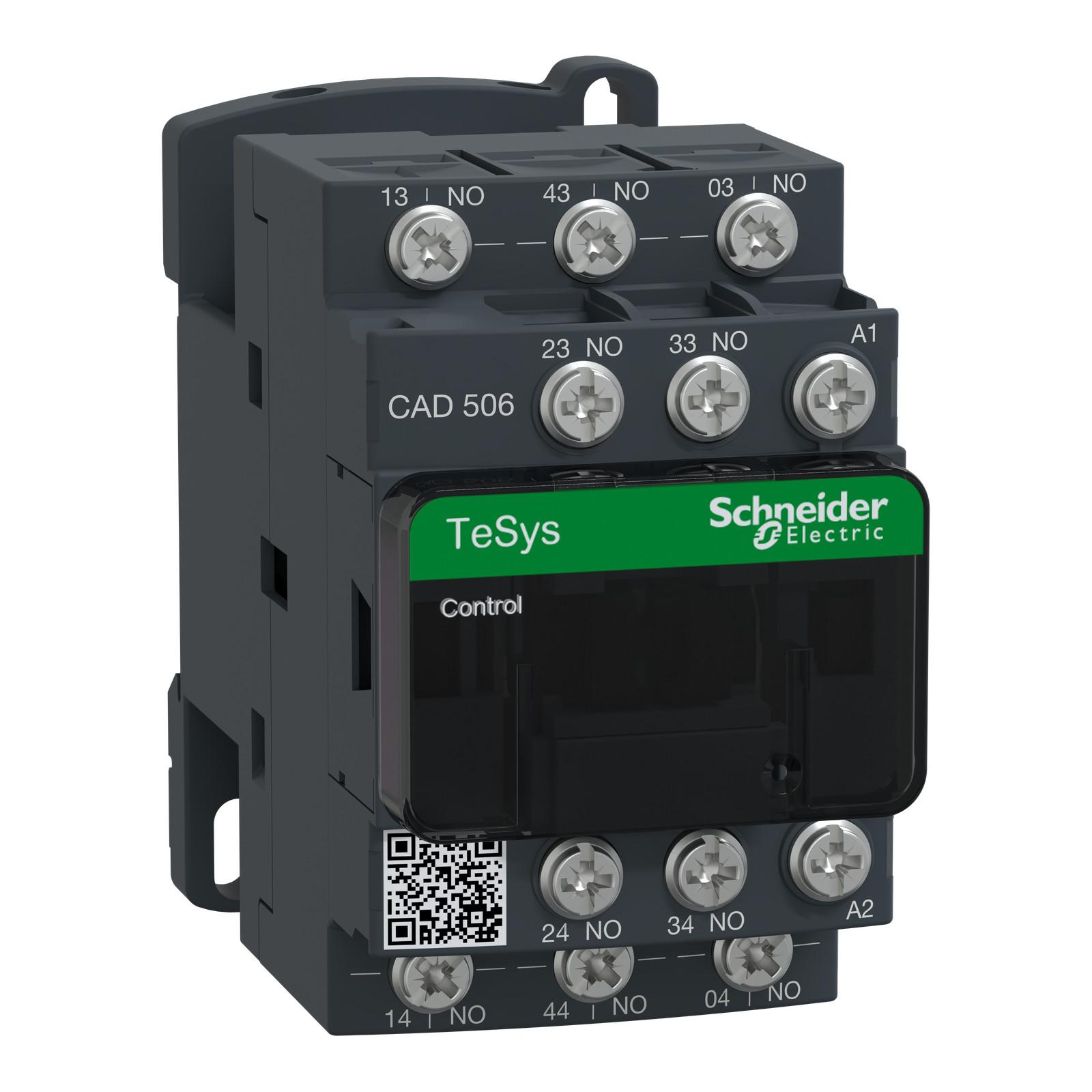 TeSys Deca control relay - 5 NO - <= 690 V - 24 V AC standard coil