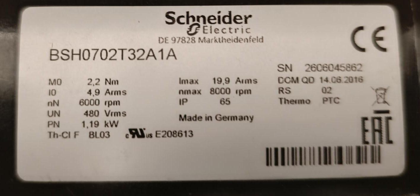 AC servo motor BSH, Lexium 05, 2.12N.m, 6000rpm, keyed shaft, without brake, IP65