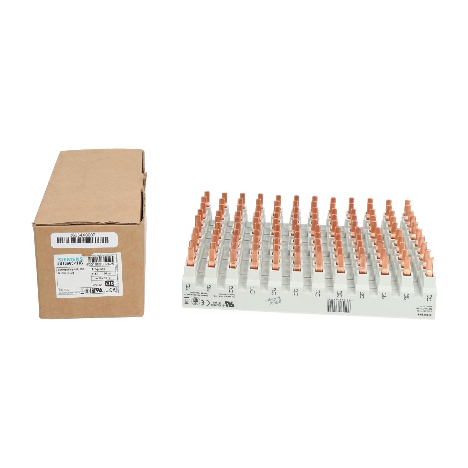 BUSBAR UL489 3-POLE 115A 4-MCB MAX