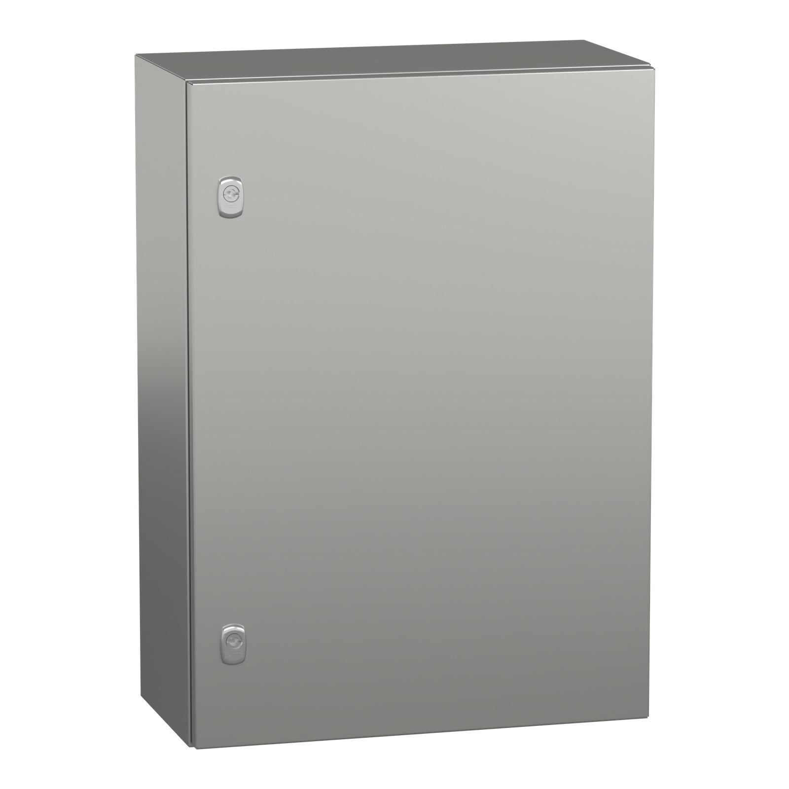 Wall mounted enclosure, Spacial S3X, stainless steel 316L, plain door, 700x500x250mm, IP66