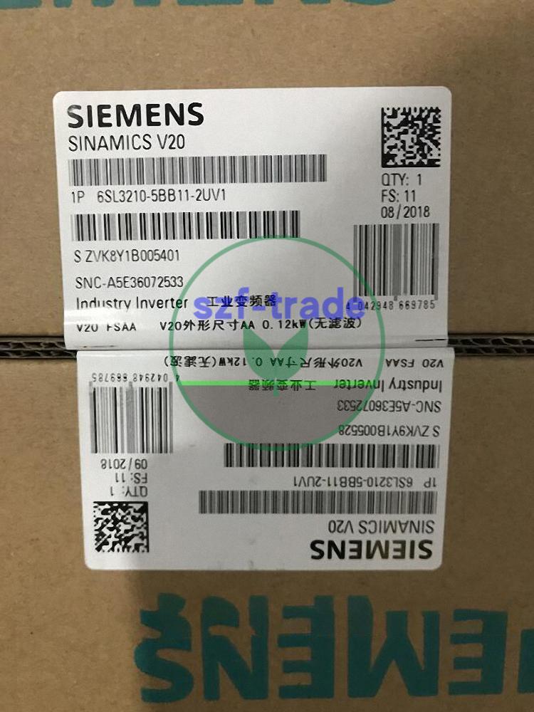 SINAMICS V20. 1AC230V 0.12KW UNFILTERED