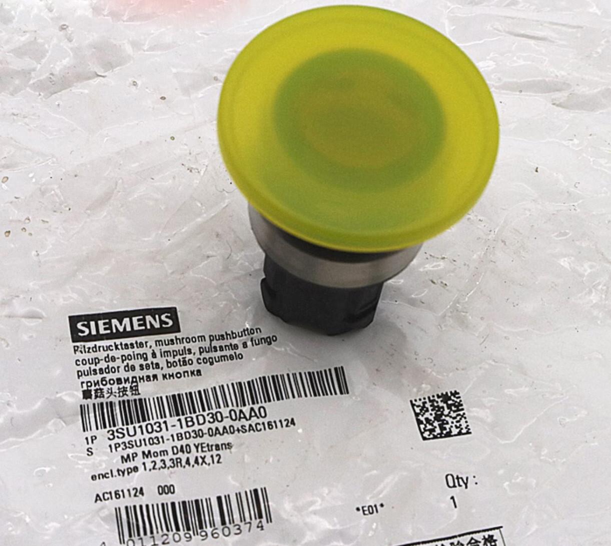 ILLUM PUSHBUTTON, MOM, YEL, MH CAP O40MM