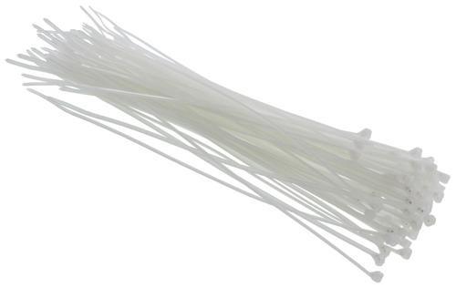 Cable Tie, Natural Polyamide (Nylon 6.6) for Temperatures up to 85 Degrees Celsius (185 F) for Indoor Applications, UL/EN/CSA62275 Type 2/21 Rated for AH-2 Plenum, Length of 203.2mm (8.0 Inches), Width of 2.54mm (0.10 Inches), Thickness of 1.10mm (0.05 In