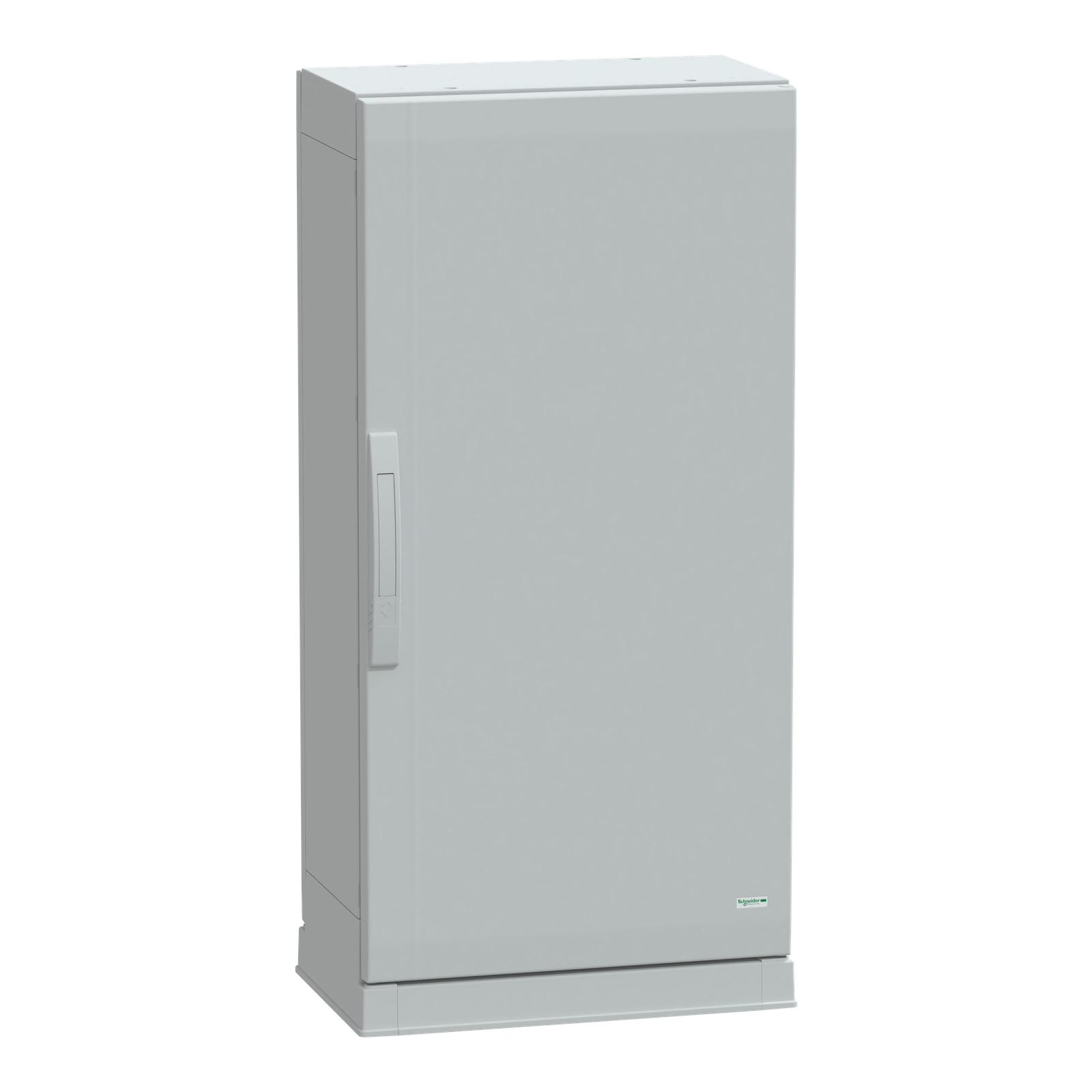 Floor standing polyester enclosure, Thalassa PLA, plain door, open bottom, 1000x500x320mm, IP54, IK10