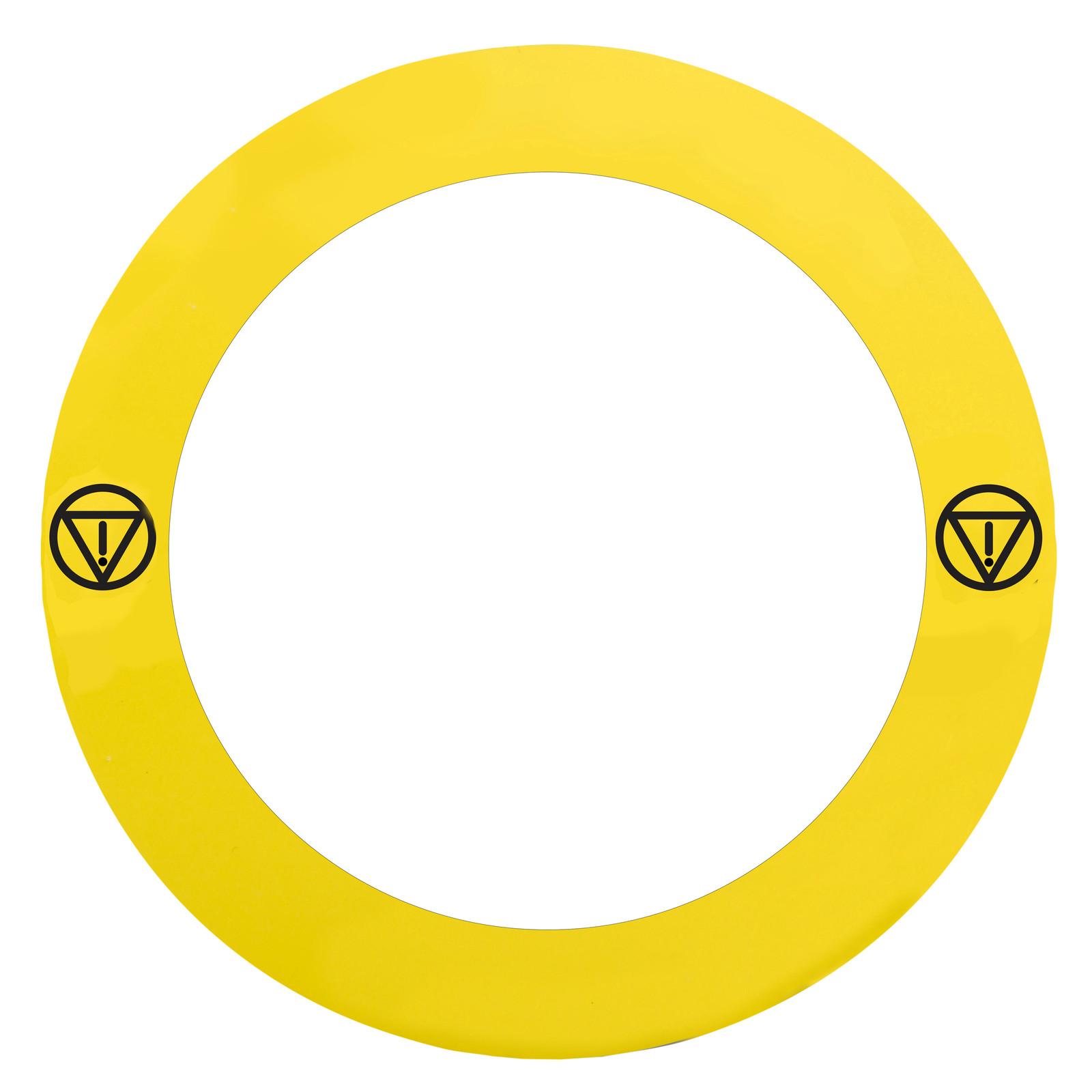 Marked legend, Harmony XB4, Harmony XB5, plate Ø 90 specific for ill. e.stop no text with logo