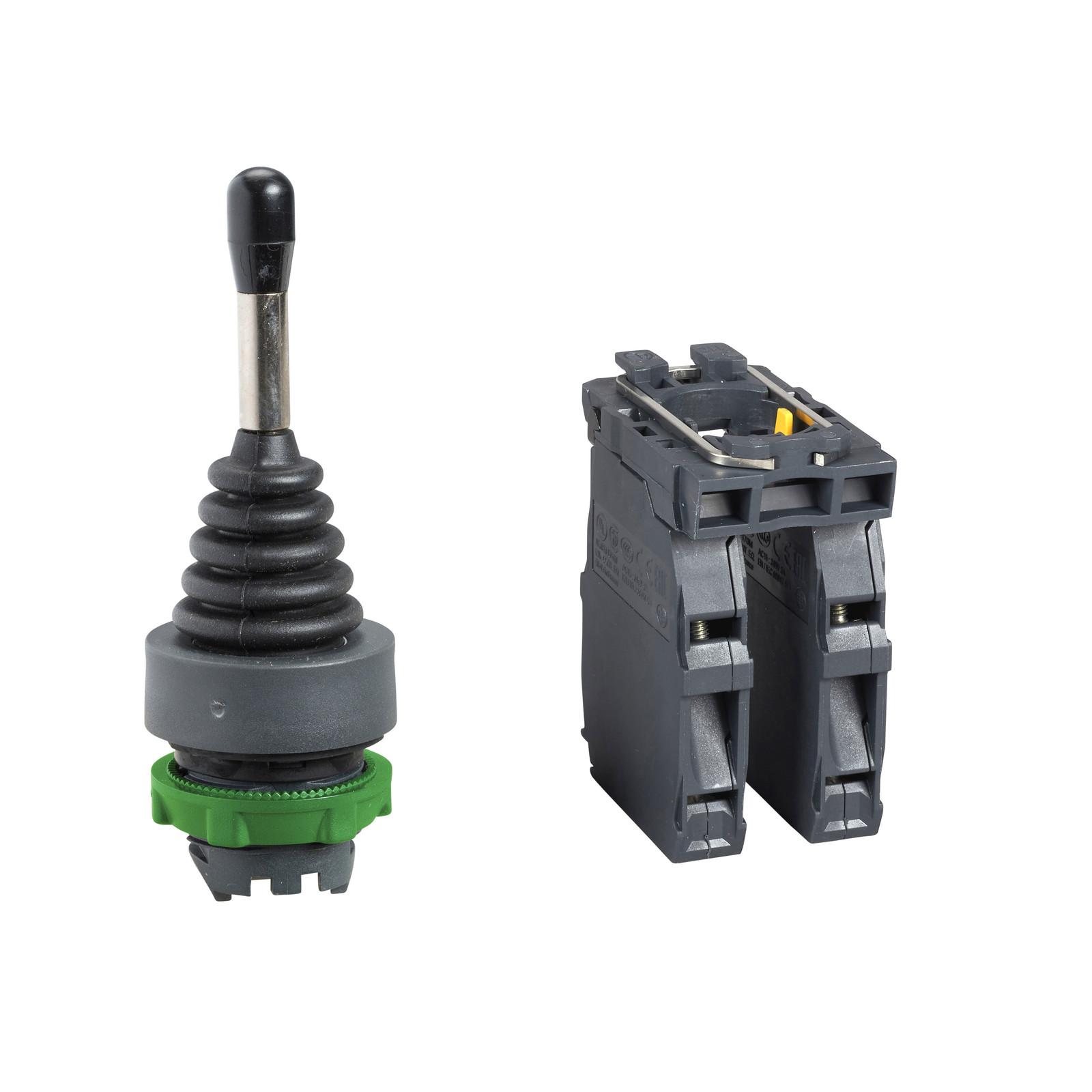 Joystick controller, Harmony XB5, 22mm, 4 direction, stay put, 1NO per direction