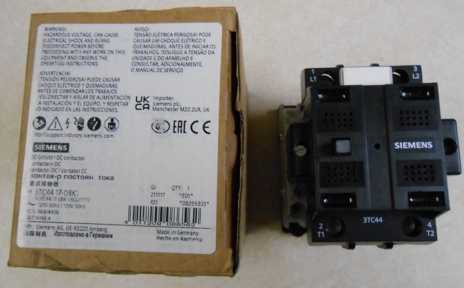 CONTACTOR, AC OPER, SIZE 1, 120V, 2NO+2NC