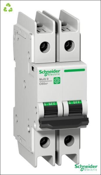 Miniature circuit breaker (MCB), Multi9 C60BP, 2P, 6A, D curve, 10kA (UL489), 10kA (IEC/EN 60947-2)