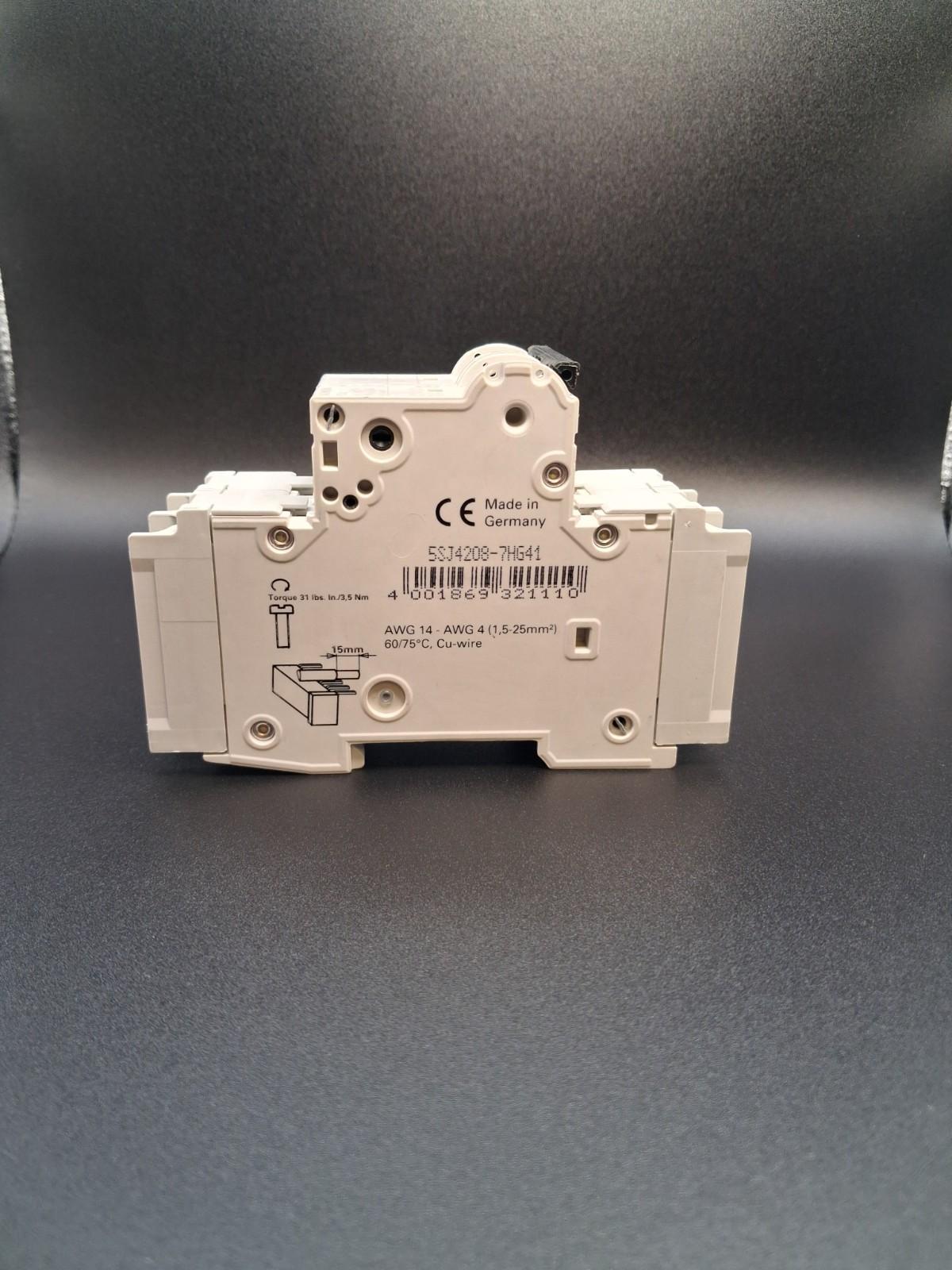 MCB 5SJ4 2P 240V 8A 14K C-TRIP